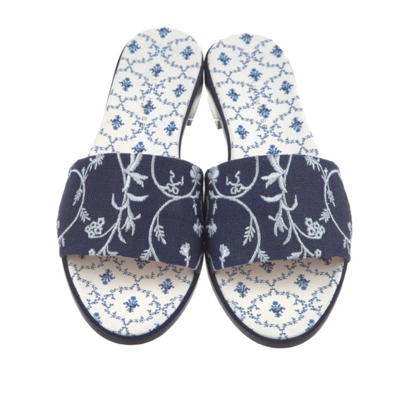 Hill House Home The City Summer Slide Blue Botanical 8 - Picture 4 of 14